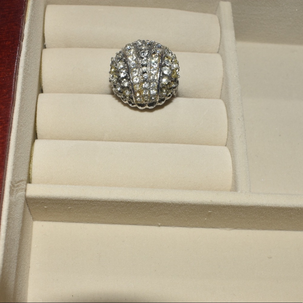 Vintage Cubic zirconia statement ring
